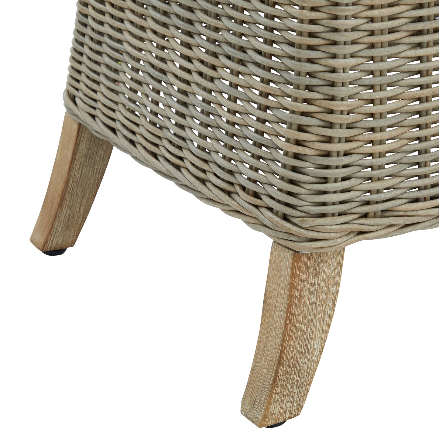 Wicker style outdoor dining chair with cushion 