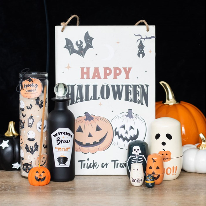 Spooky Spiced Pumpkin Tube Candle