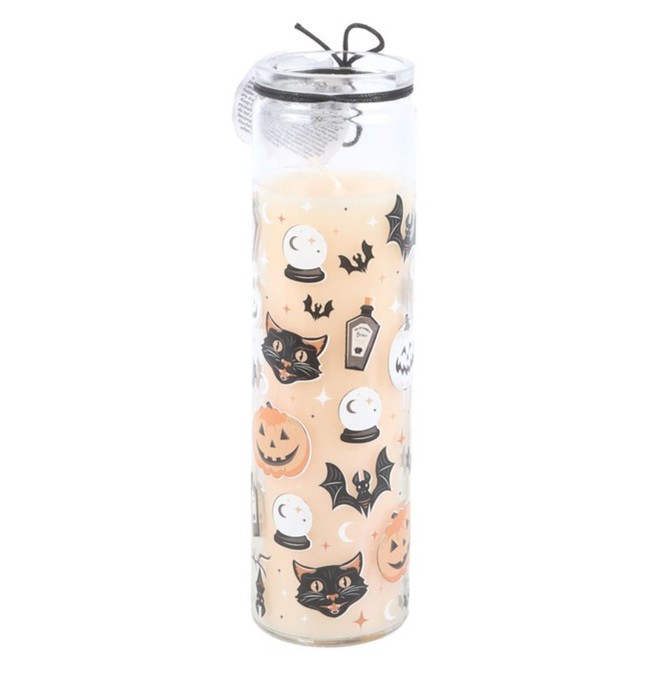 Spooky Spiced Pumpkin Tube Candle