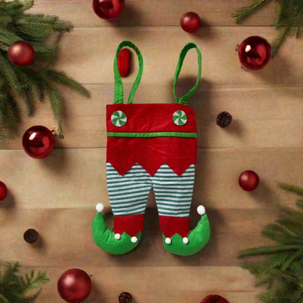 Christmas Elf Leg Stocking