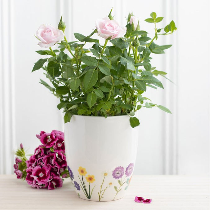 Wildflower Ceramic Plant Pot