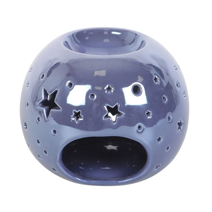 Purple Iridescent Star Oil Burner and Wax Warmer