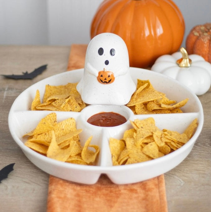 Ghost Chip & Dip Snack Dish