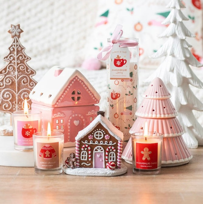 Sugarplum Fun Christmas Print Tube Candle