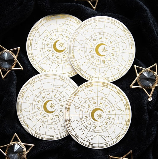 Astrology Wheel Coaster Set