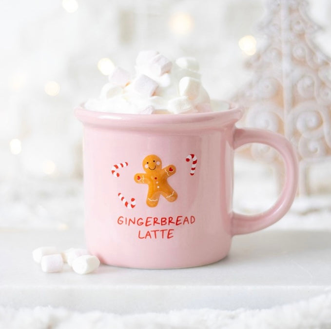 Pink Gingerbread Latte Mug