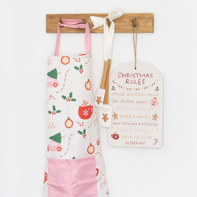 Sugarplum Fun Christmas Print Apron