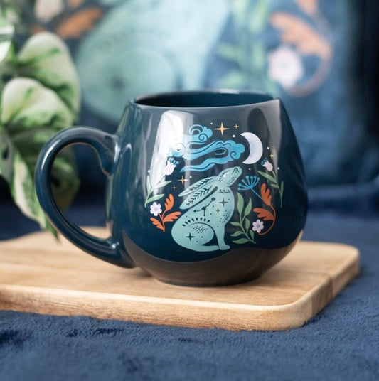 Midnight Hare Rounded Mug