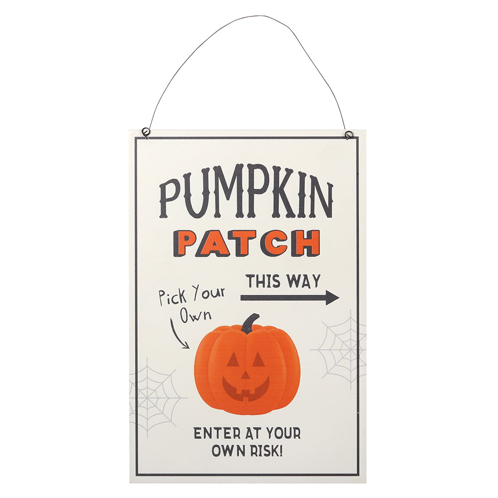 Pumpkin patch Halloween sign 