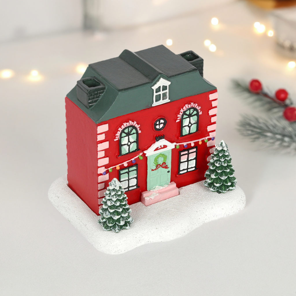 Christmas House Incense Cone Burner