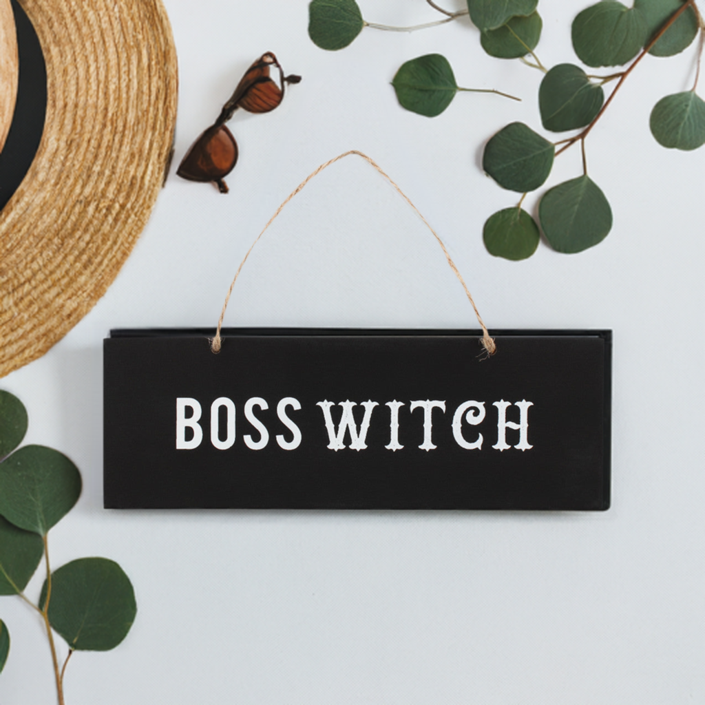 Boss Witch Wall Sign