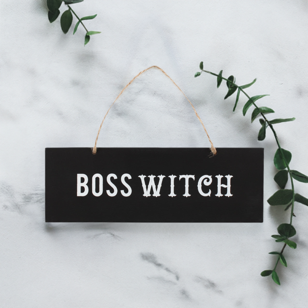 Boss Witch Wall Sign