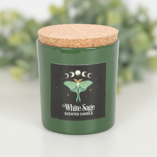 Luna Moth White Sage Candle