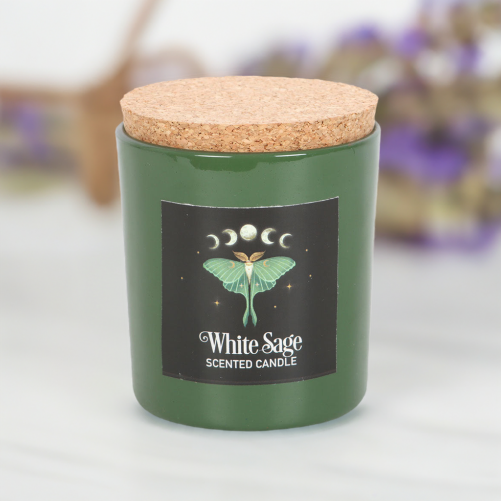 Luna Moth White Sage Candle