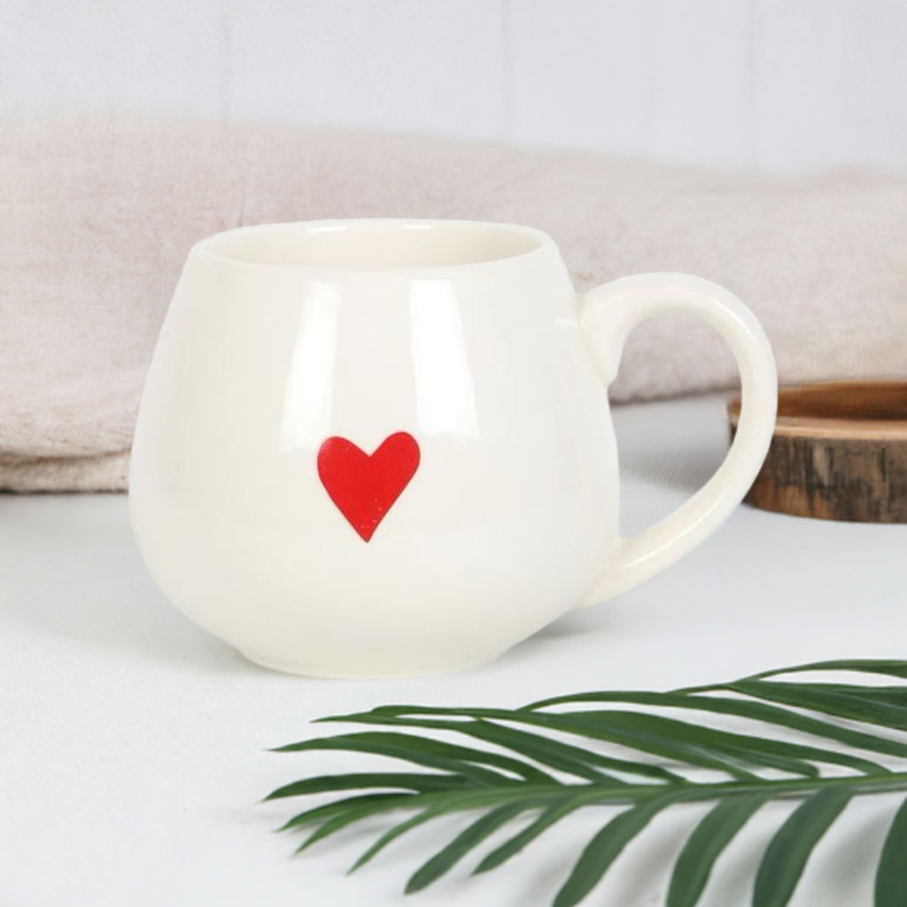 Love Heart Hidden Message Rounded Mug