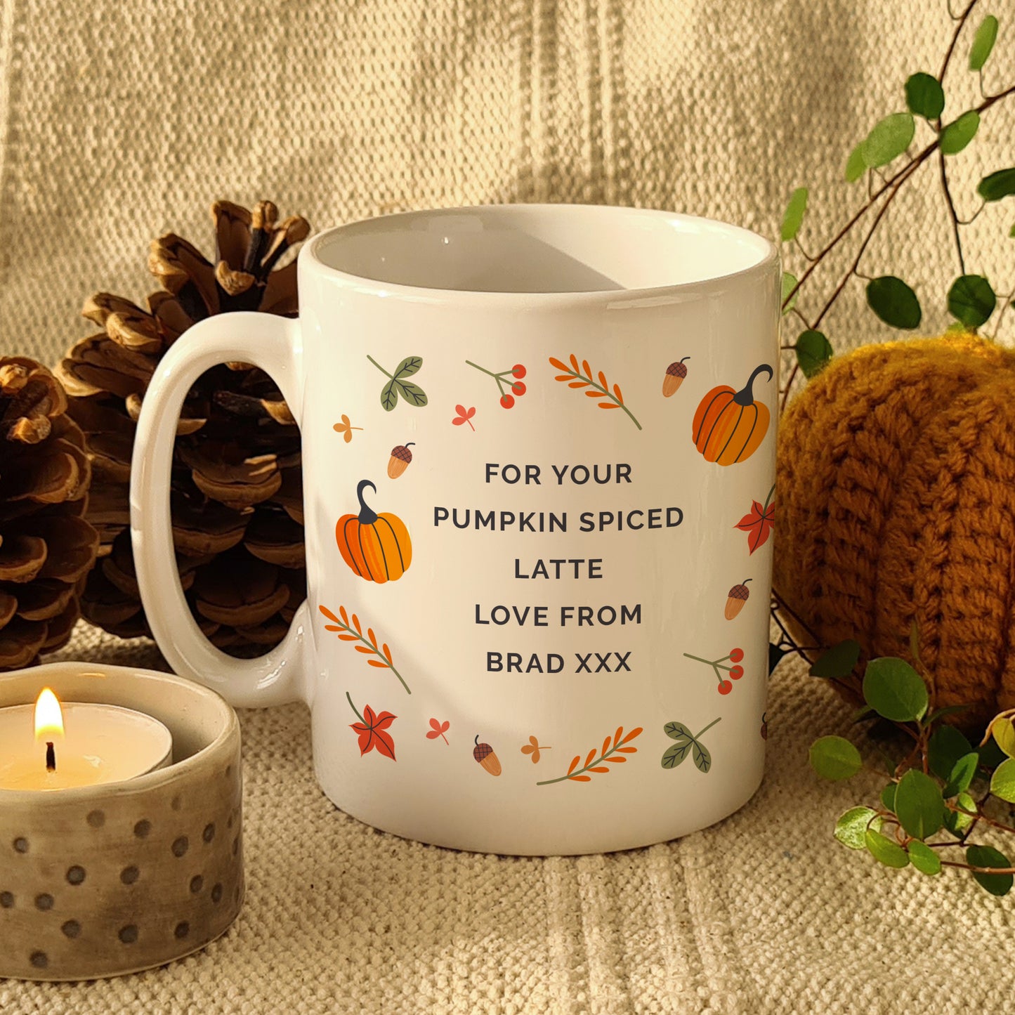 Personalised Pumpkin Mug