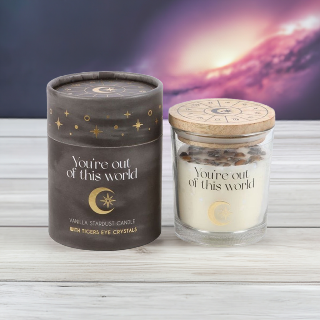 Vanilla Stardust Crystal Chip Candle