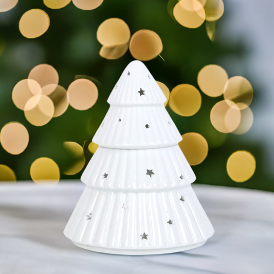 White Christmas Tree Oil Burner