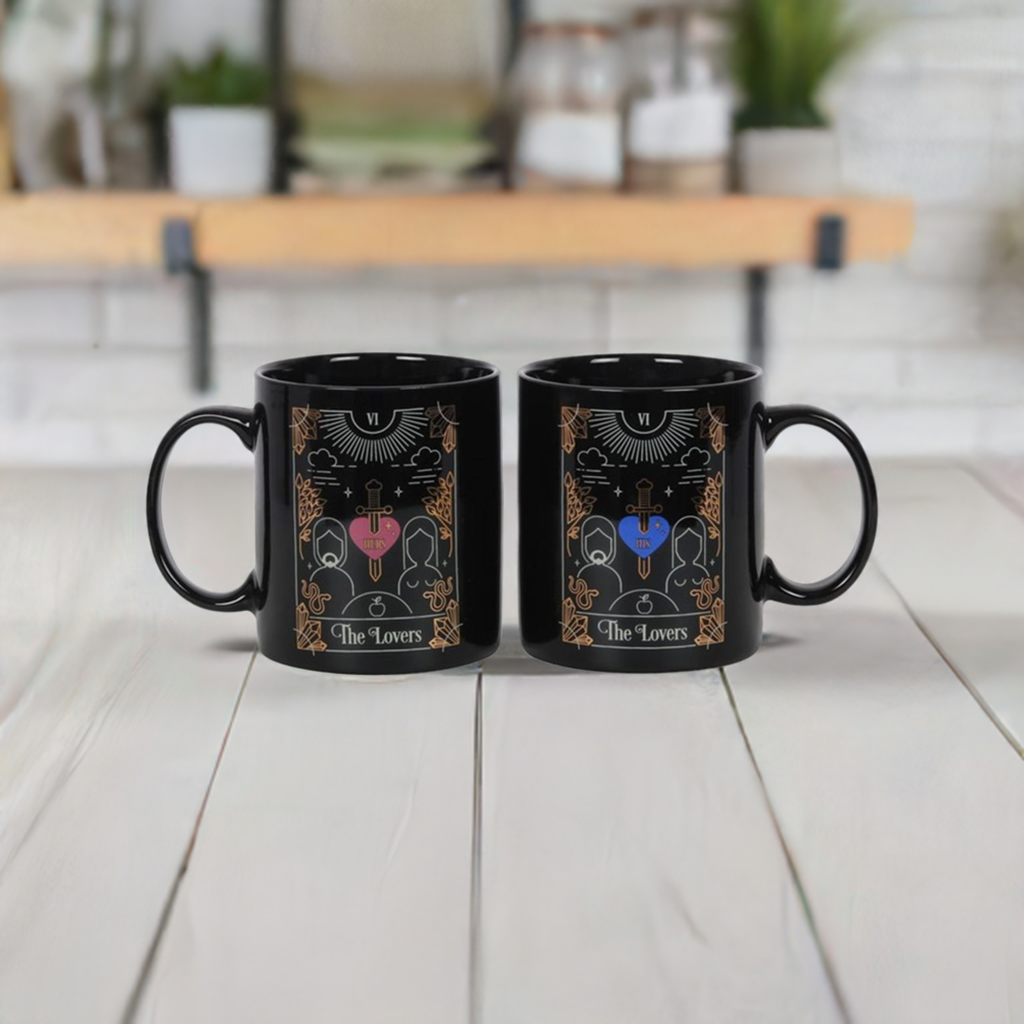 The Lovers Tarot Couples Mug Set