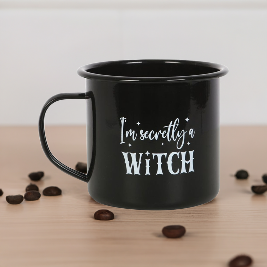 I'm Secretly A Witch Enamel Mug