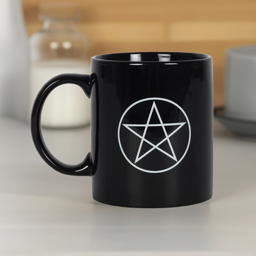 Pentagram Black Mug