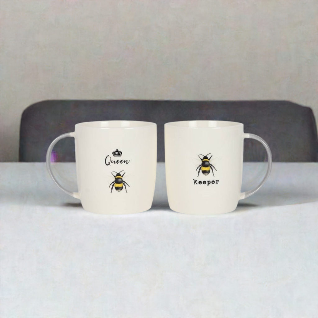 Queen Bee and Bee Keeper Mug Set