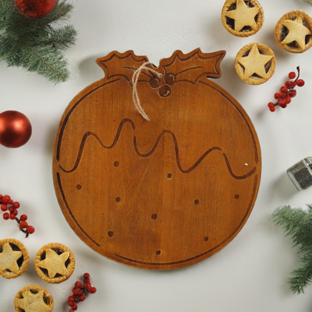 30cm Christmas Pudding Chopping Board