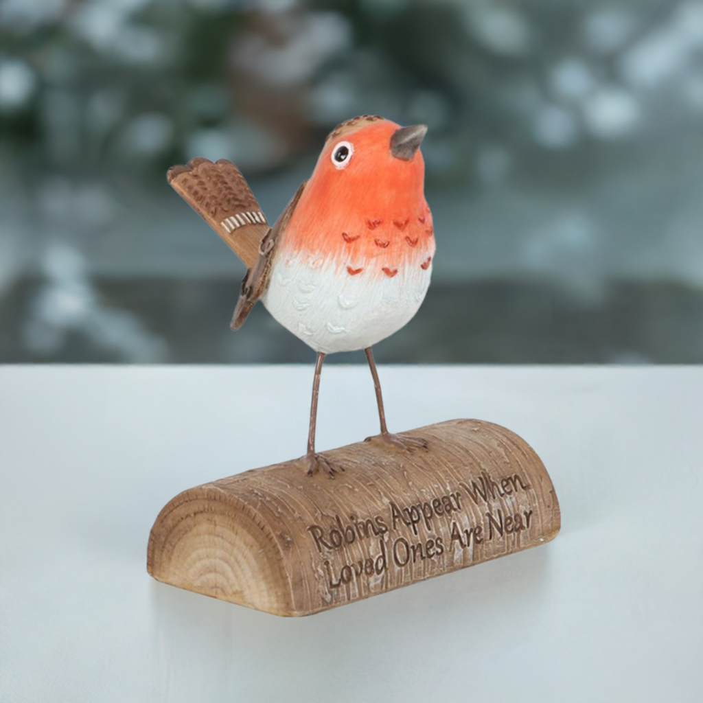 Robins Appear Resin Ornament