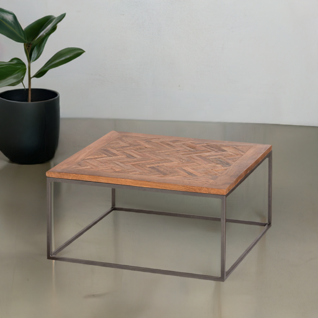 Hoxton Collection Coffee Table With Parquet Top