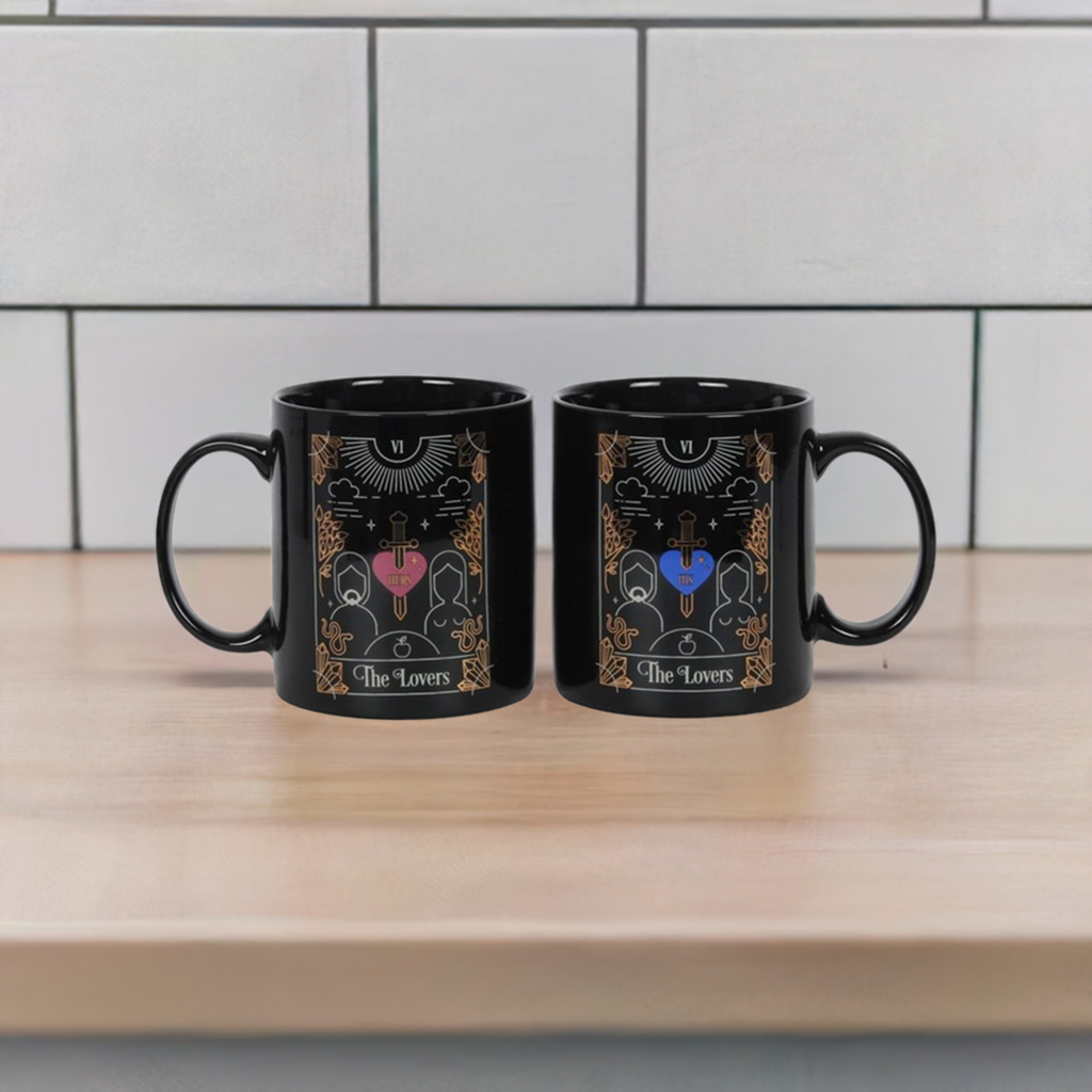 The Lovers Tarot Couples Mug Set