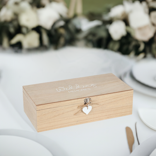 Wedding Memories Hinged Memento Box