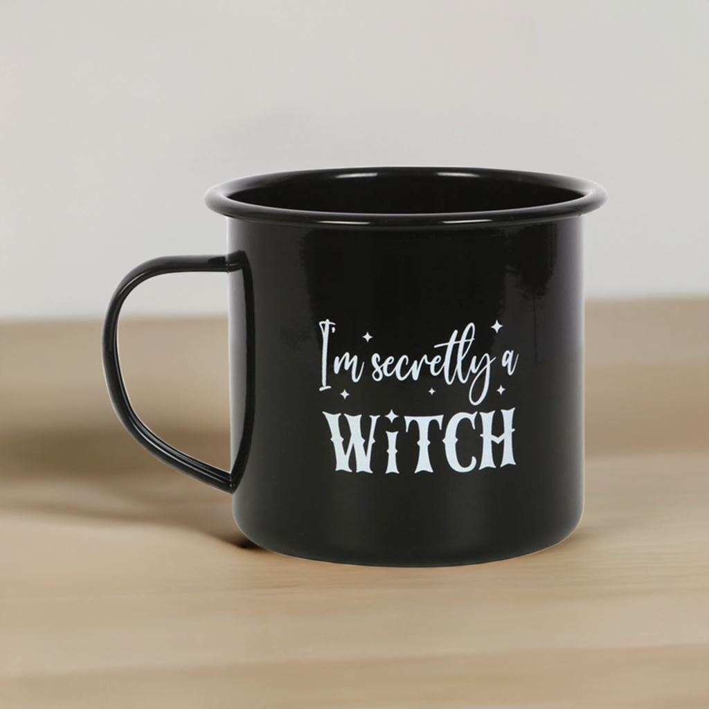 I'm Secretly A Witch Enamel Mug