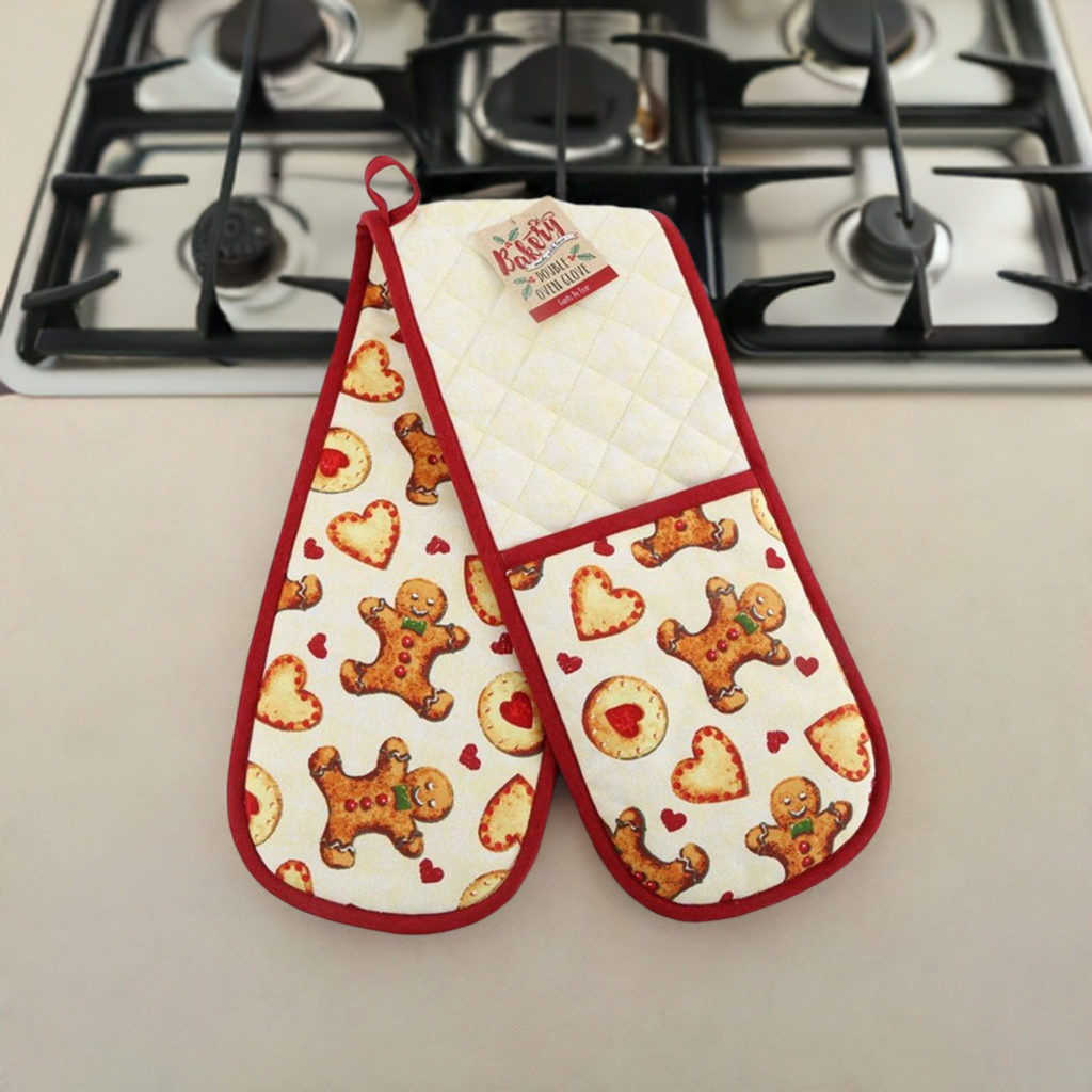 Gingerbread Cookie Double Oven Glove