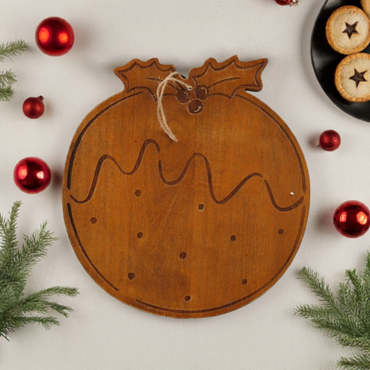 30cm Christmas Pudding Chopping Board