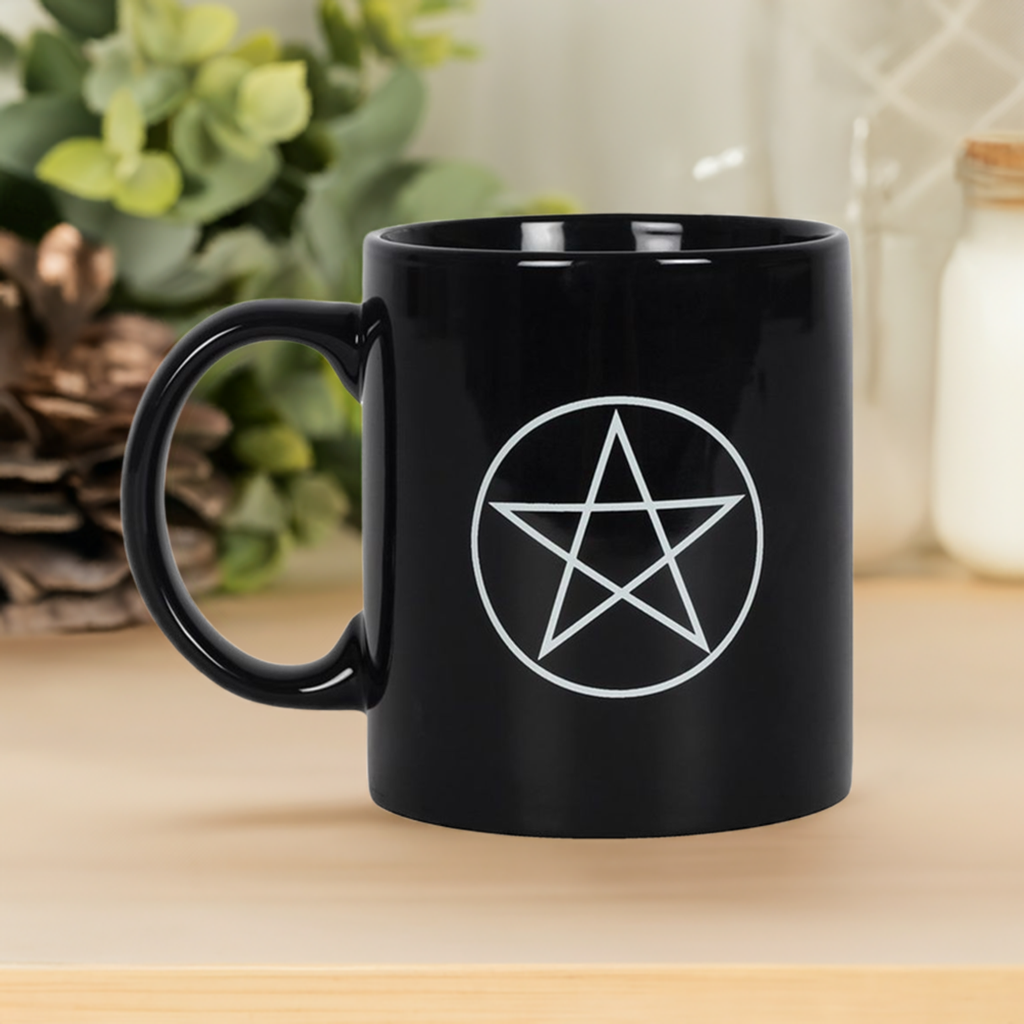 Pentagram Black Mug