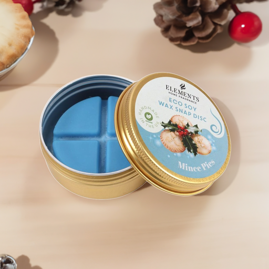 Mince Pies Soy Wax Snap Disc