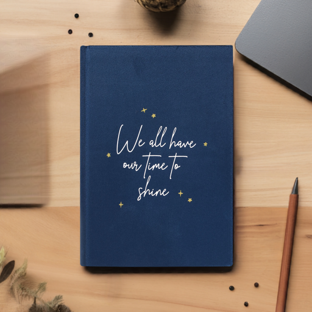 Crescent Moon Velvet Notebook