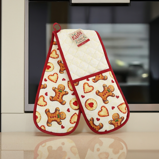 Gingerbread Cookie Double Oven Glove