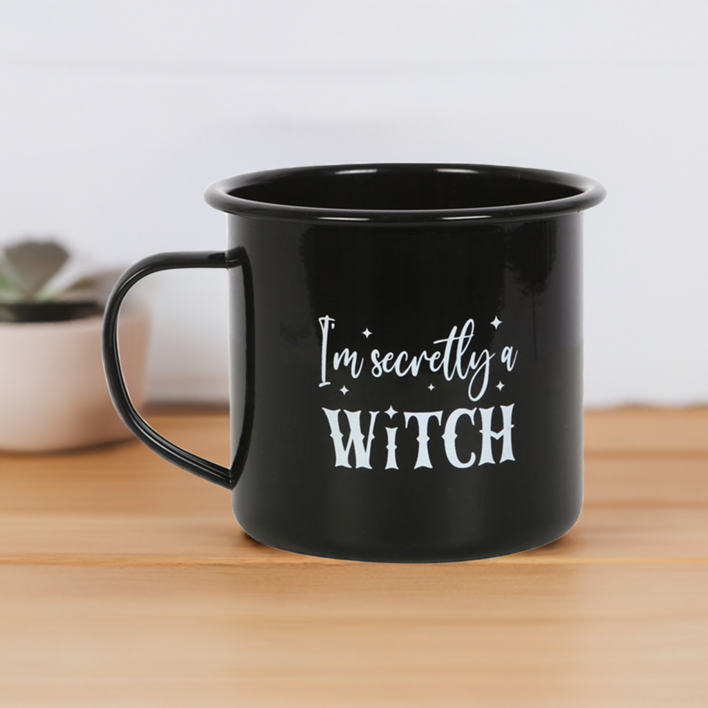 I'm Secretly A Witch Enamel Mug