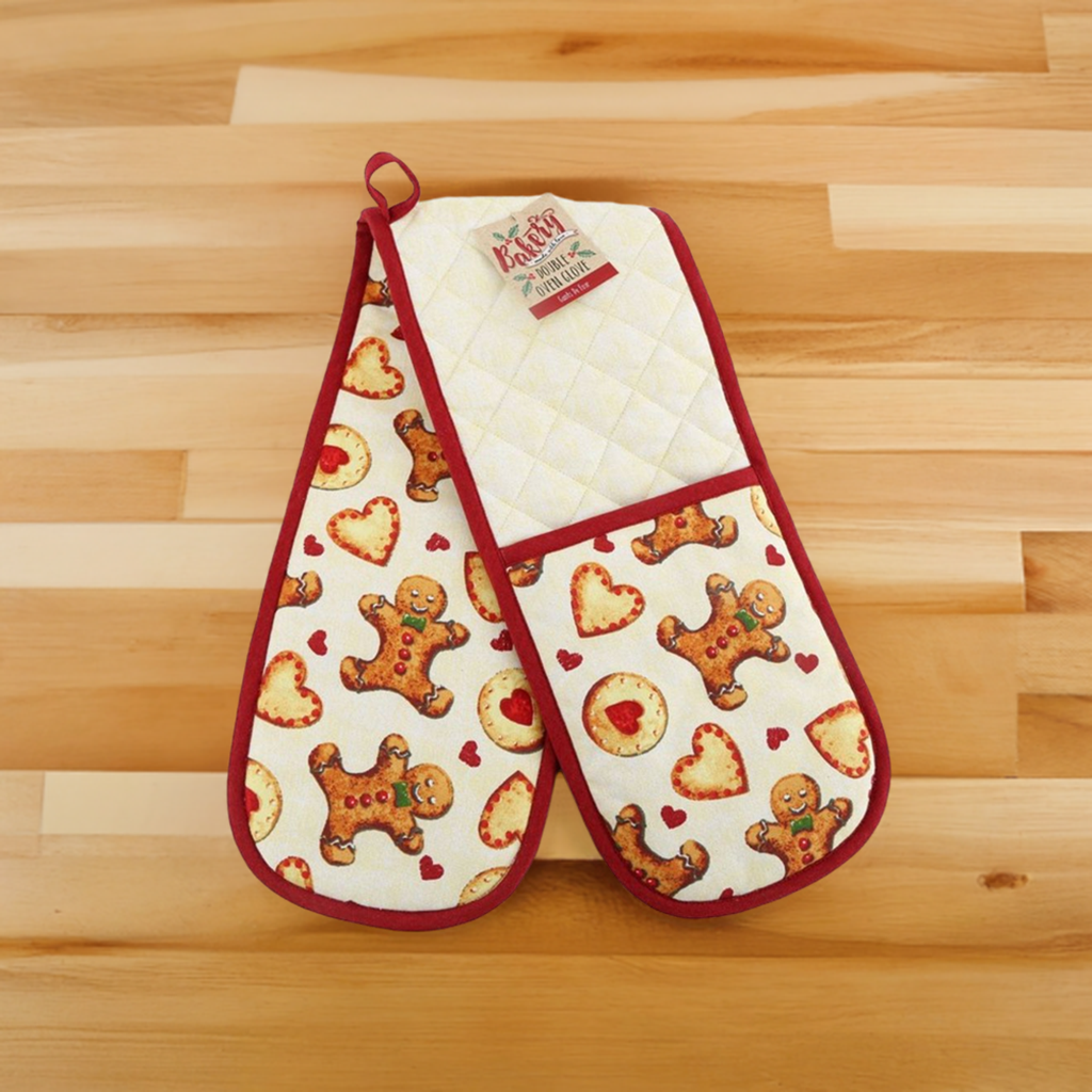 Gingerbread Cookie Double Oven Glove