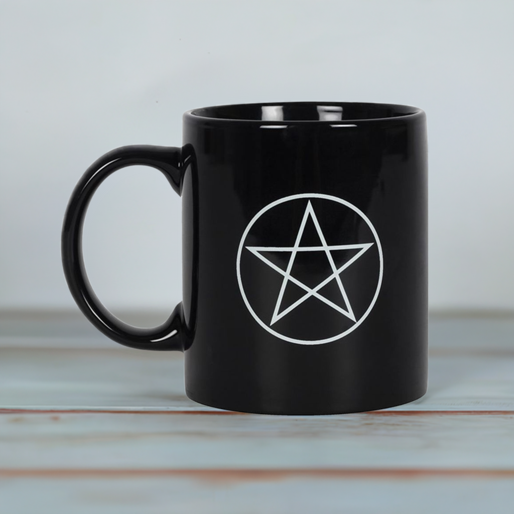 Pentagram Black Mug