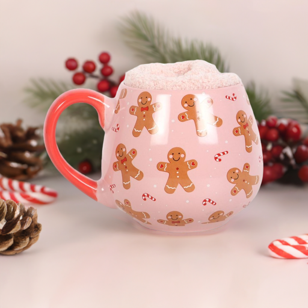 Gingerbread Mug and Socks Set