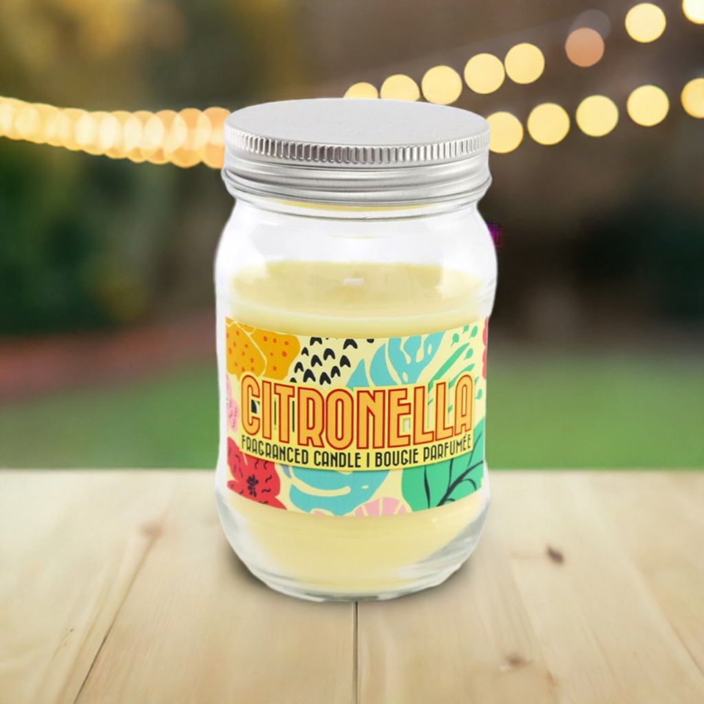 12cm Citronella Mason Jar Candle