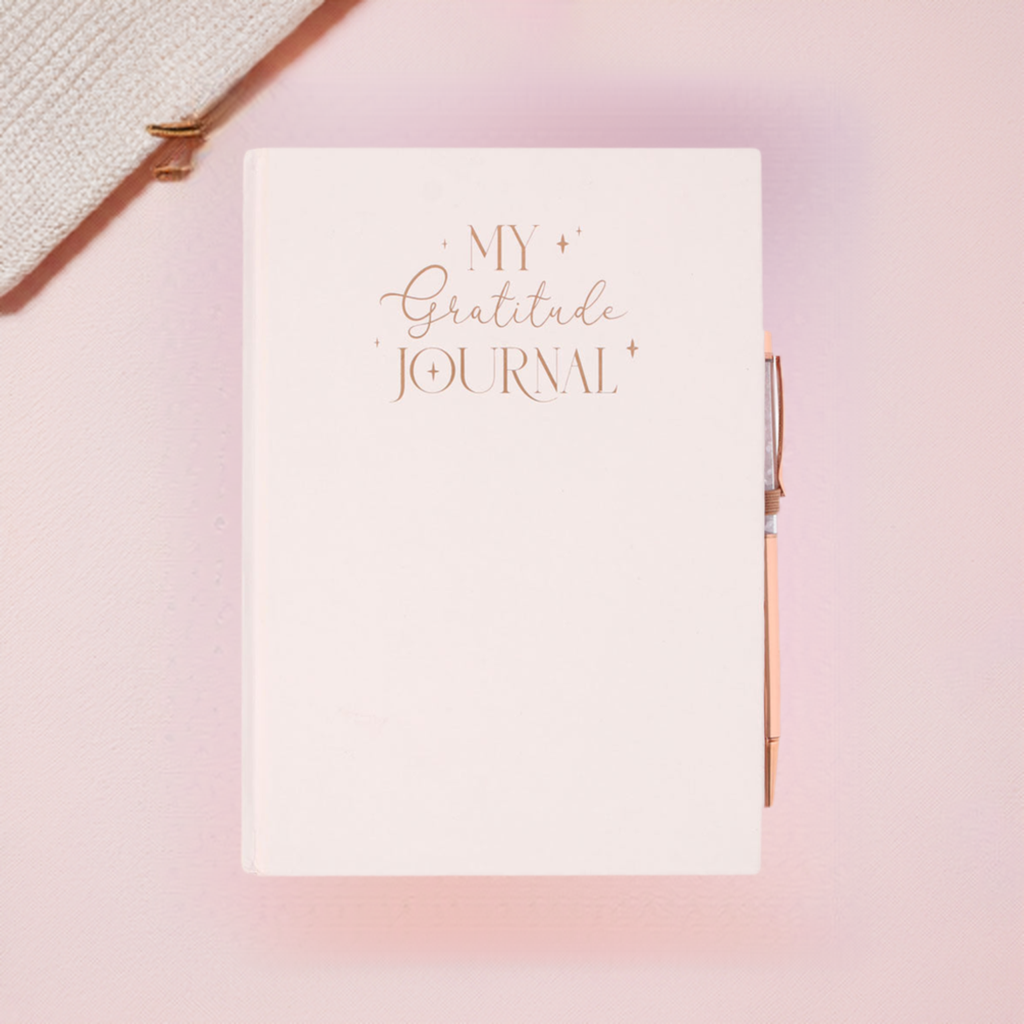 Gratitude Journal with Rose Quartz Pen