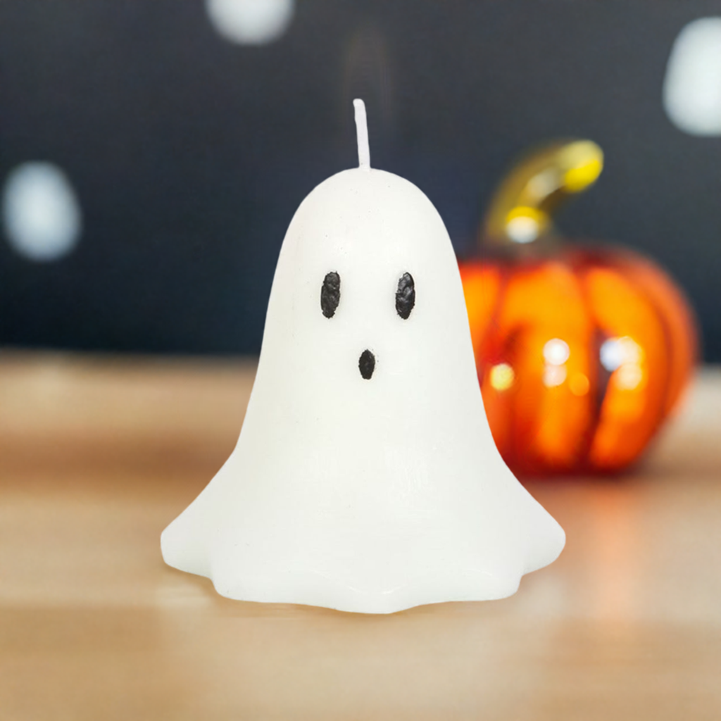 10cm Unscented Ghost Candle