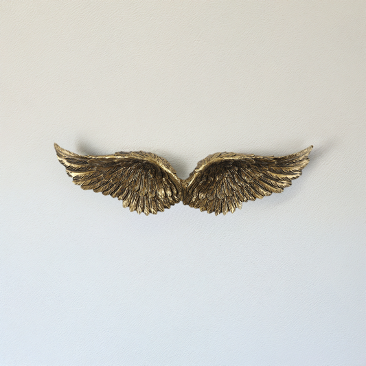 Antique Gold Hanging Angel Wings