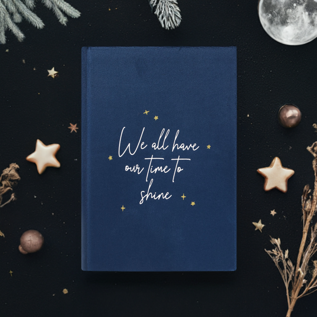 Crescent Moon Velvet Notebook