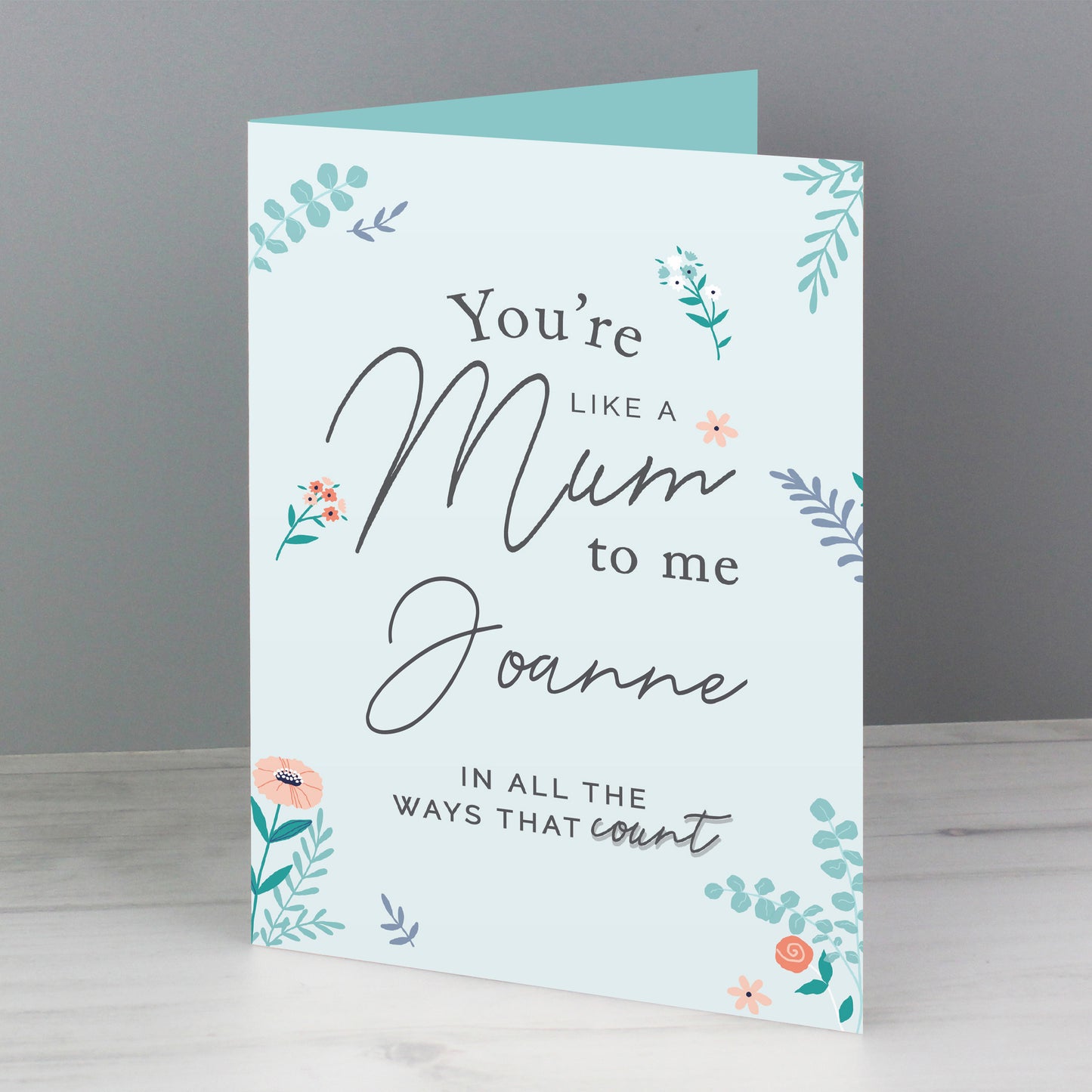 Personalised 'You're Like a Mum to Me' Card