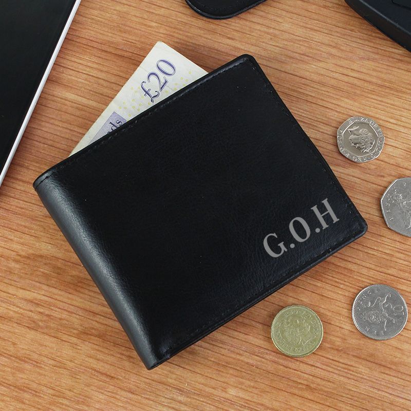 Personalised Initials Leather Wallet