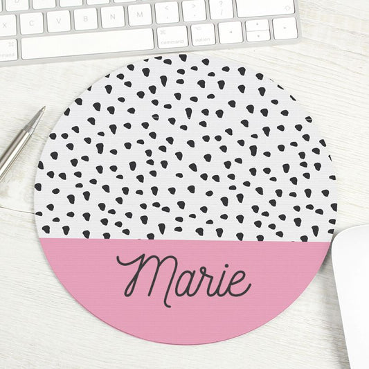 Personalised Dotty Mouse Mat